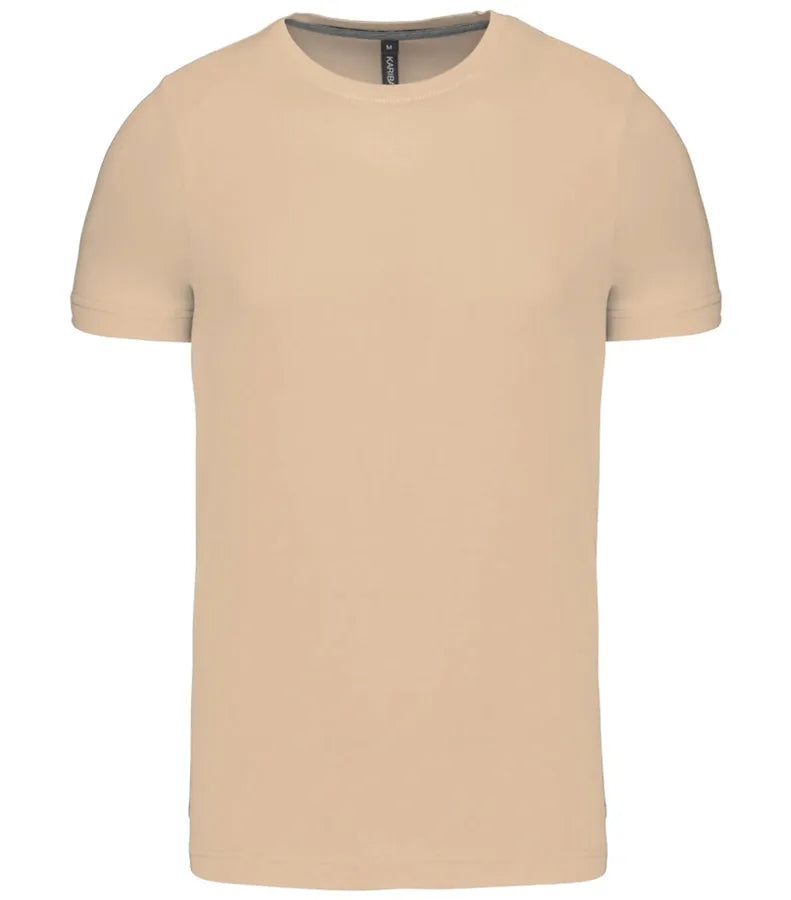 Short-Sleeved Crew Neck T-shirt LightSand