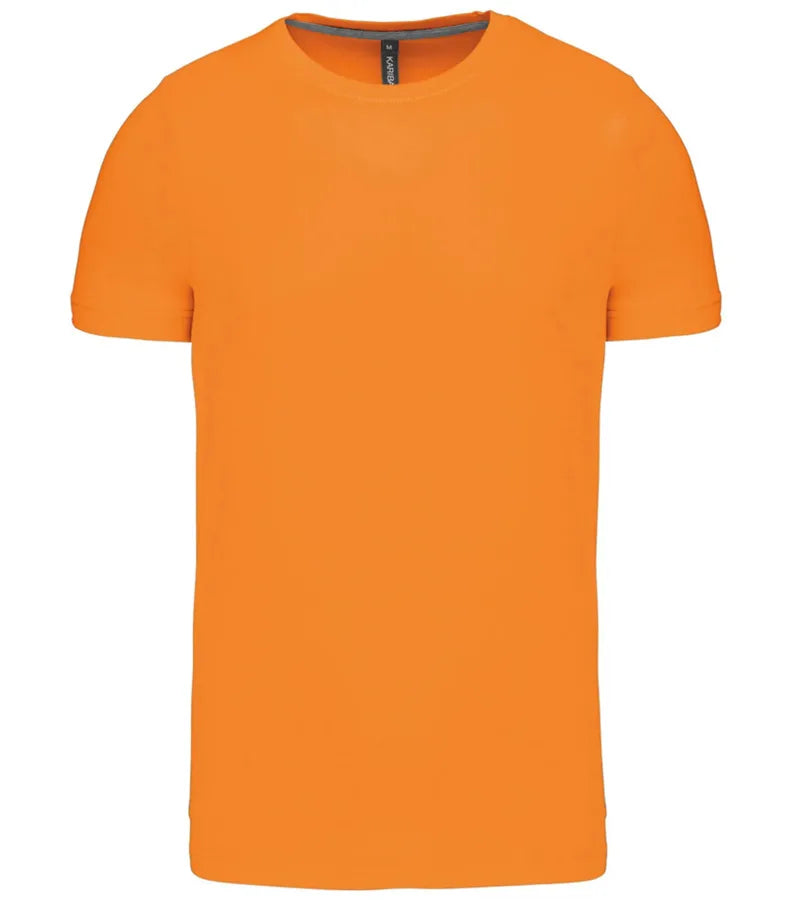 Short-Sleeved Crew Neck T-shirt Orange