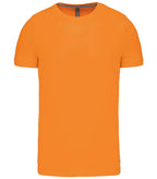Short-Sleeved Crew Neck T-shirt Orange