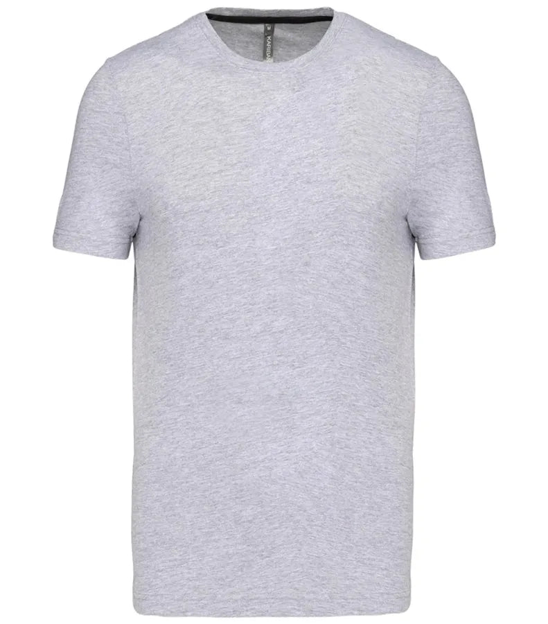 Short-Sleeved Crew Neck T-shirt OxfordGrey