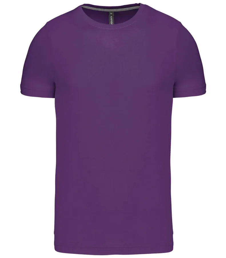 Short-Sleeved Crew Neck T-shirt Purple