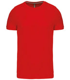Short-Sleeved Crew Neck T-shirt Red