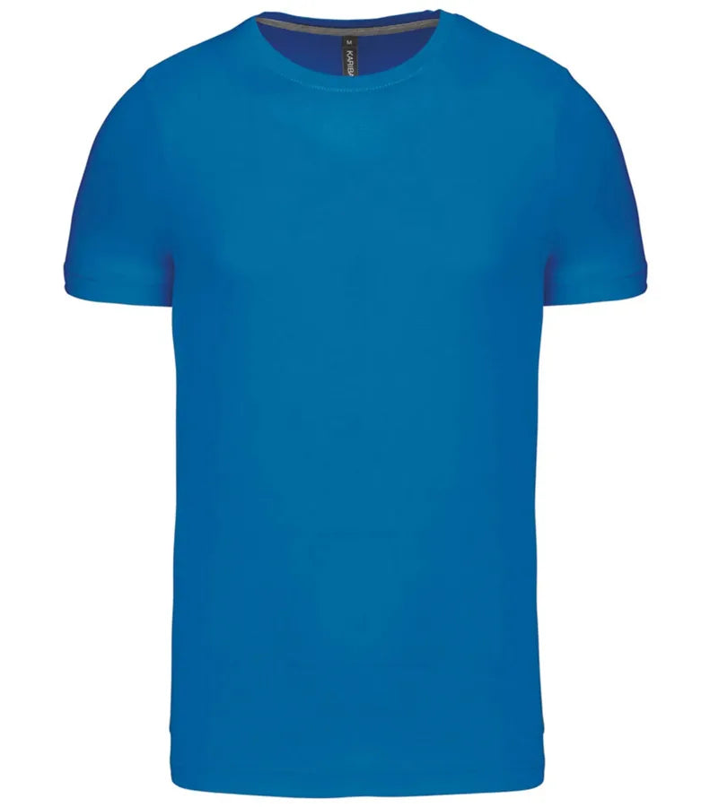 Short-Sleeved Crew Neck T-shirt TropicalBlue