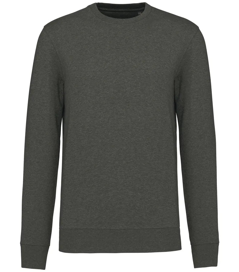 Eco-Friendly Crew Neck Sweatshirt GreenMarbleHeather