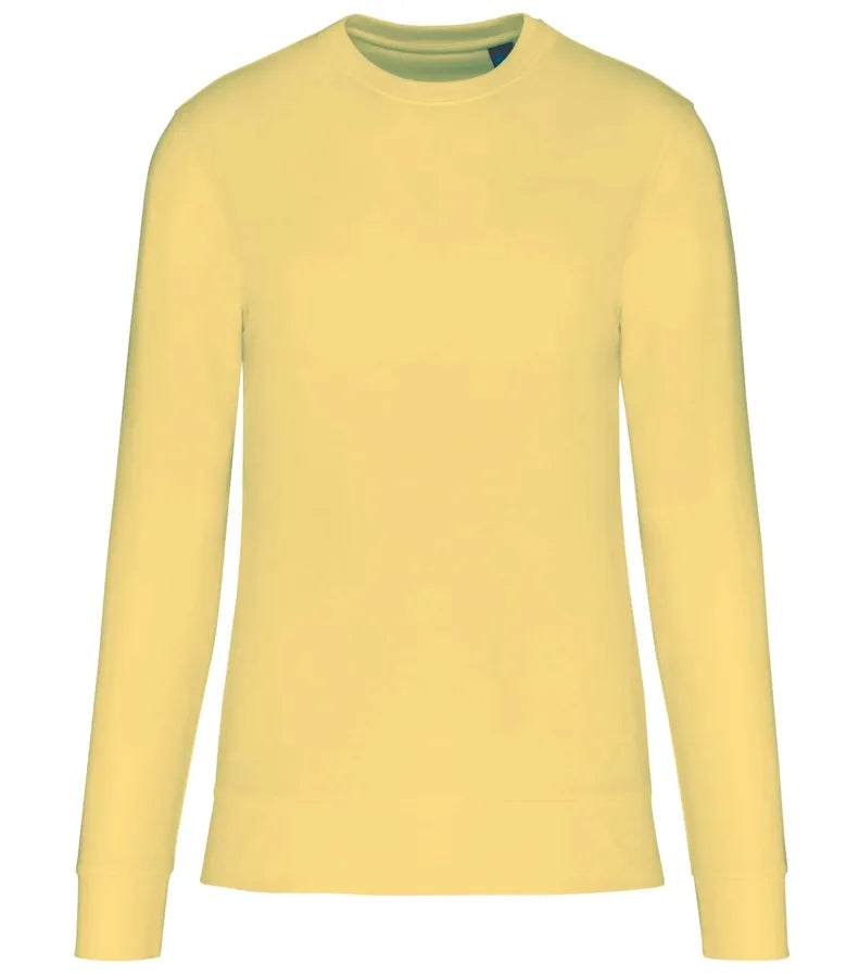Eco-Friendly Crew Neck Sweatshirt LemonYellow