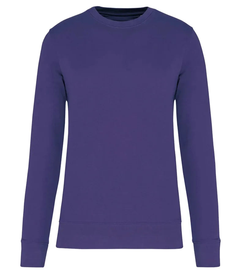 Eco-Friendly Crew Neck Sweatshirt DeepPurple
