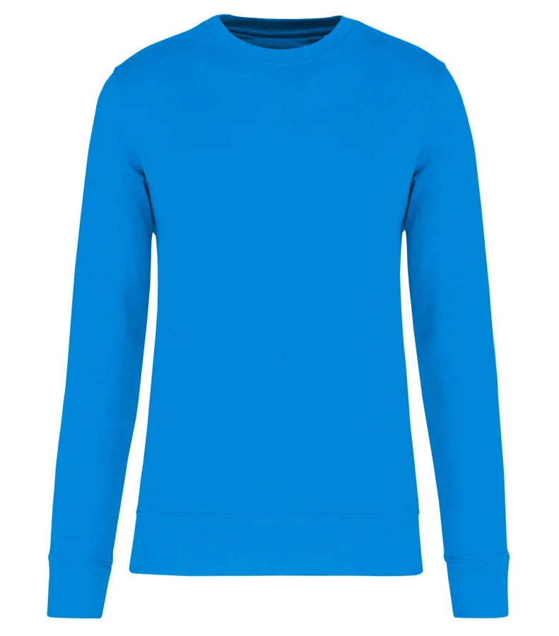 Eco-Friendly Crew Neck Sweatshirt SeaTurquoise