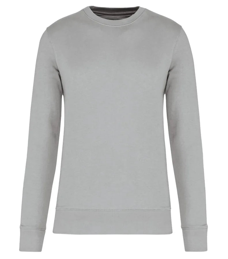 Eco-Friendly Crew Neck Sweatshirt SnowGrey
