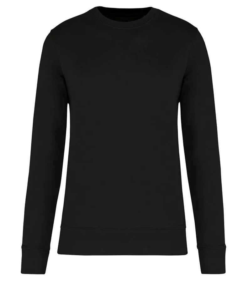 Eco-Friendly Crew Neck Sweatshirt Black