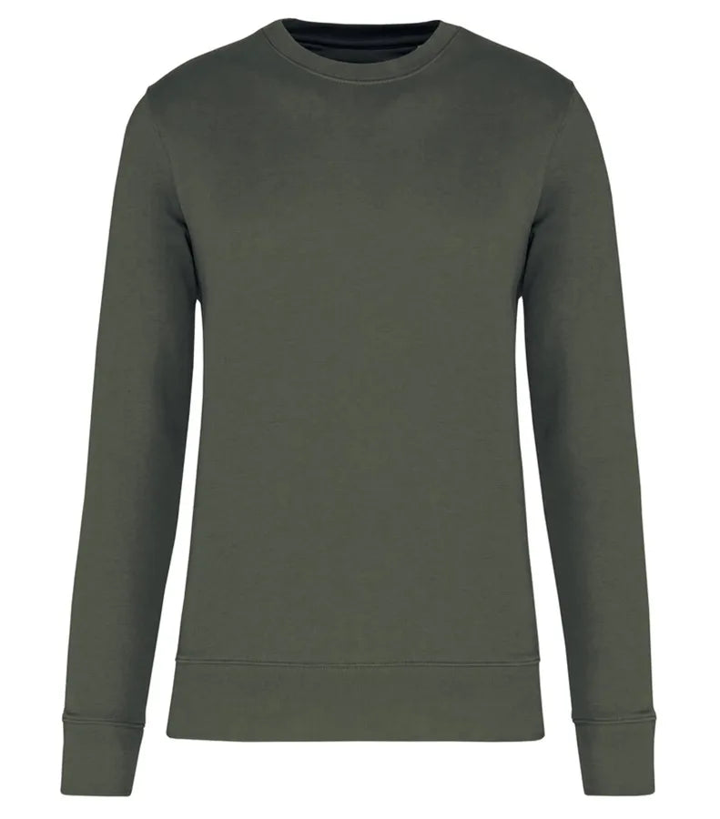 Eco-Friendly Crew Neck Sweatshirt DarkKhaki