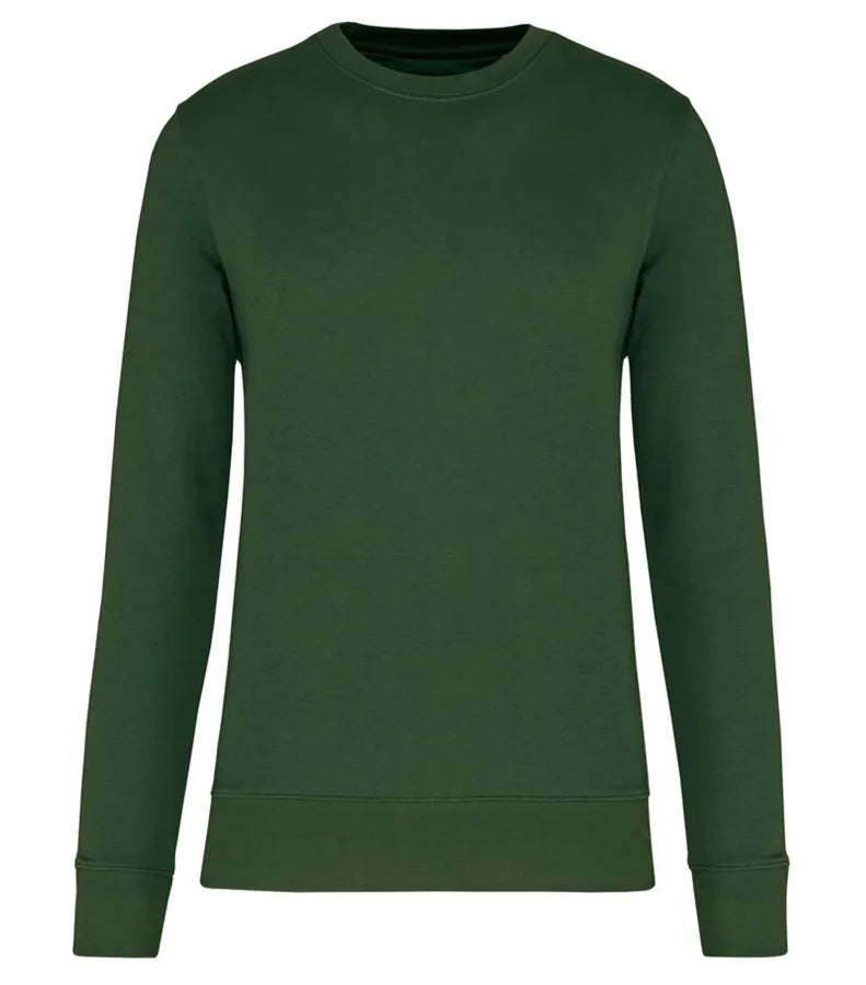 Eco-Friendly Crew Neck Sweatshirt ForestGreen