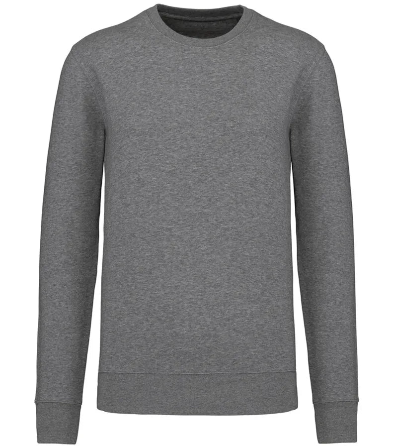 Eco-Friendly Crew Neck Sweatshirt GreyHeather