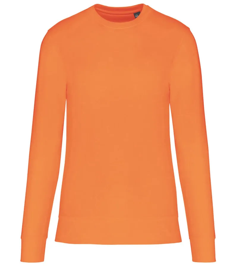 Eco-Friendly Crew Neck Sweatshirt LightOrange
