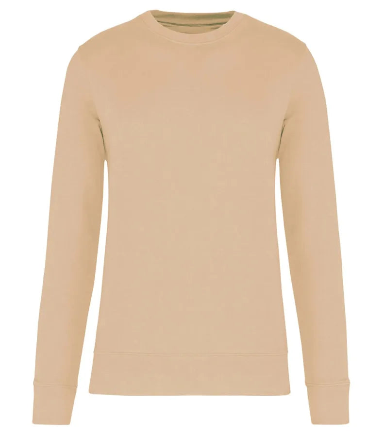 Eco-Friendly Crew Neck Sweatshirt LightSand