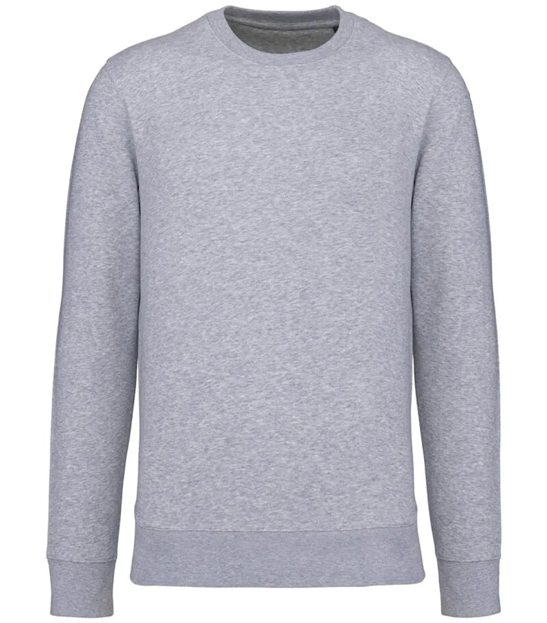 Eco-Friendly Crew Neck Sweatshirt OxfordGrey