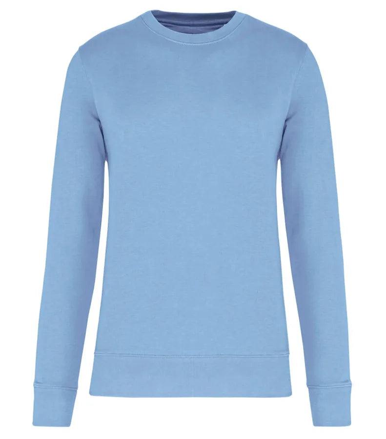 Eco-Friendly Crew Neck Sweatshirt SkyBlue