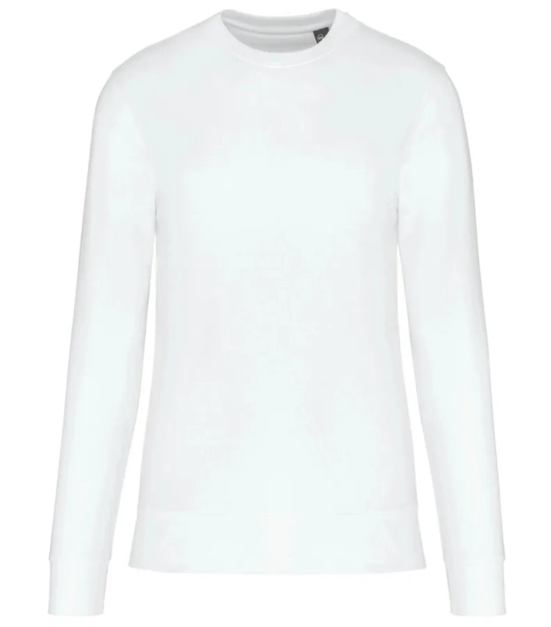 Eco-Friendly Crew Neck Sweatshirt White