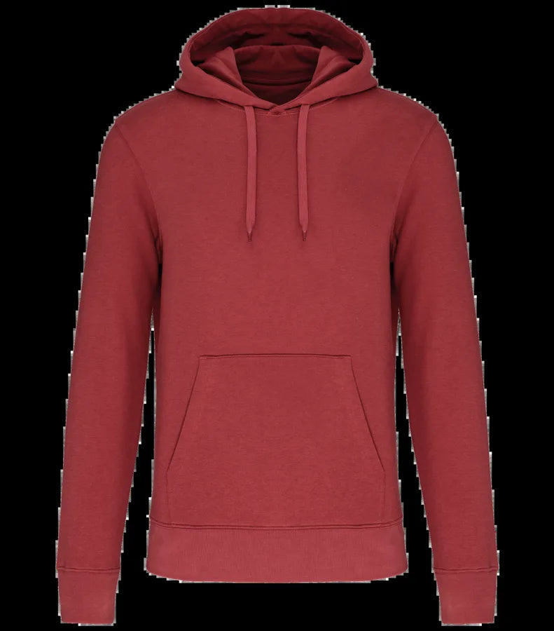 Men's Eco-Friendly Hooded Sweatshirt TerracottaRed