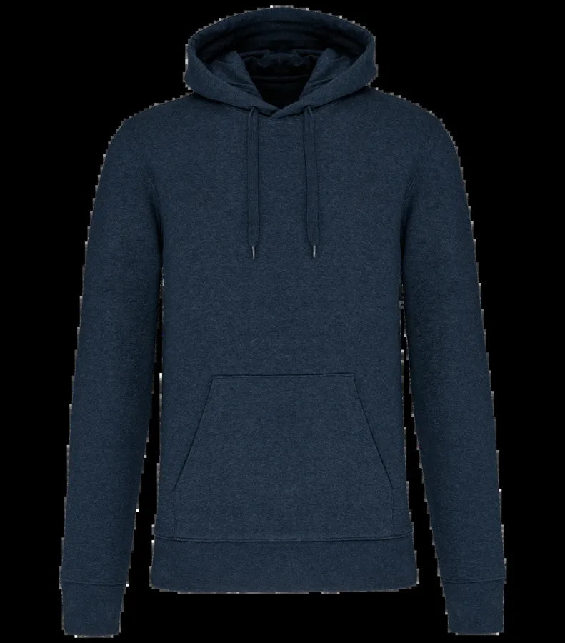 Men's Eco-Friendly Hooded Sweatshirt FrenchNavyHeather