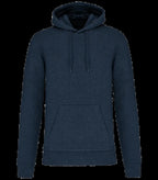 Men's Eco-Friendly Hooded Sweatshirt FrenchNavyHeather