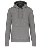 Men's Eco-Friendly Hooded Sweatshirt GreyHeather