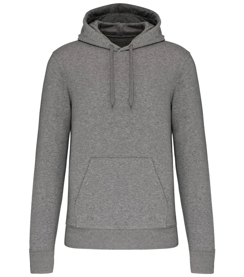 Men's Eco-Friendly Hooded Sweatshirt GreyHeather