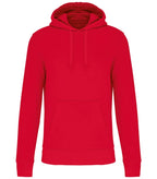 Men's Eco-Friendly Hooded Sweatshirt Red