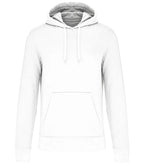 Men's Eco-Friendly Hooded Sweatshirt White