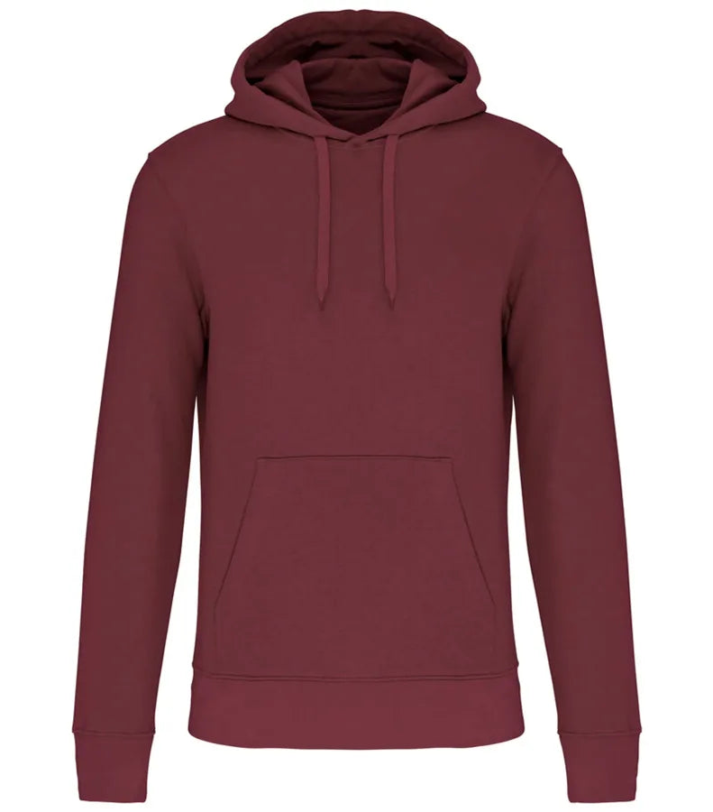 Men's Eco-Friendly Hooded Sweatshirt Wine