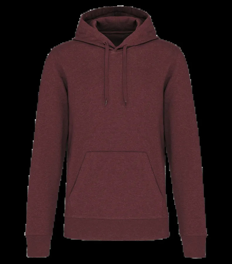 Men's Eco-Friendly Hooded Sweatshirt WineHeather