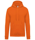 Men's Hooded Sweatshirt Orange