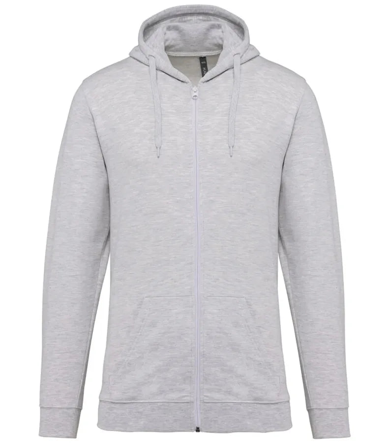 Full Zip Hooded Sweatshirt AshHeather