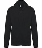 Full Zip Hooded Sweatshirt Black