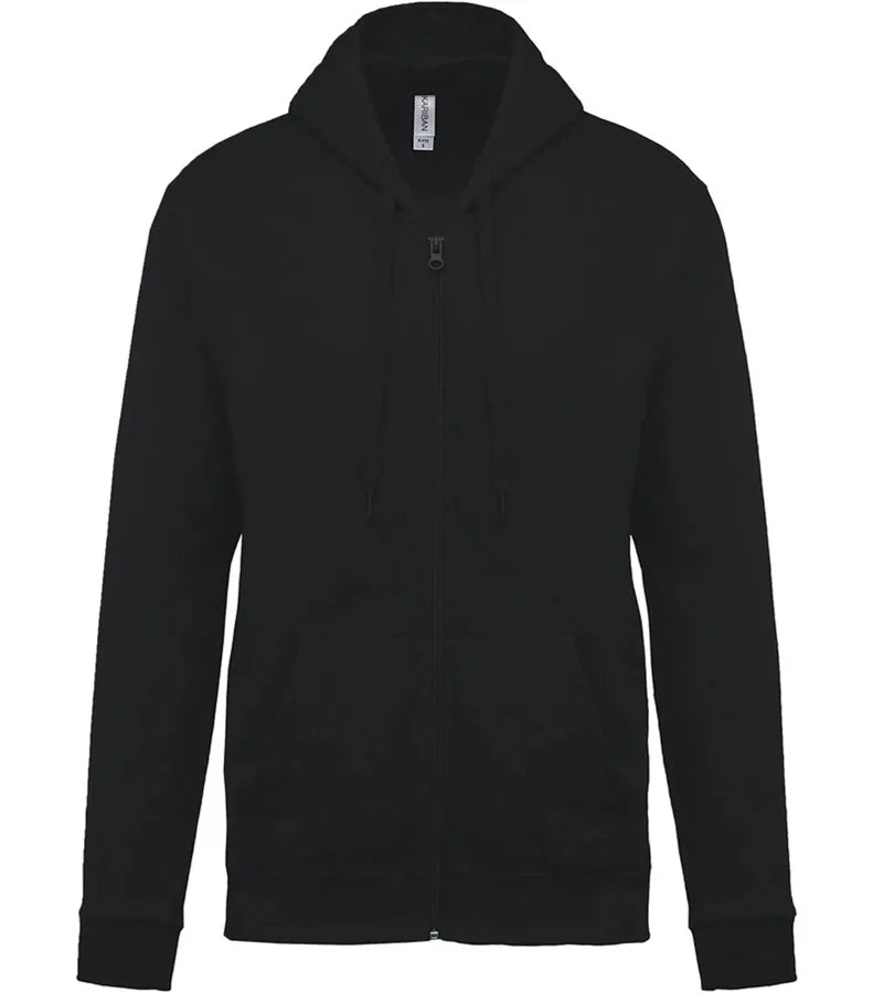 Full Zip Hooded Sweatshirt Black