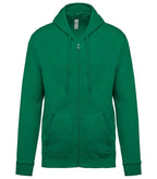 Full Zip Hooded Sweatshirt KellyGreen