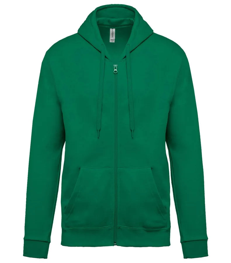Full Zip Hooded Sweatshirt KellyGreen