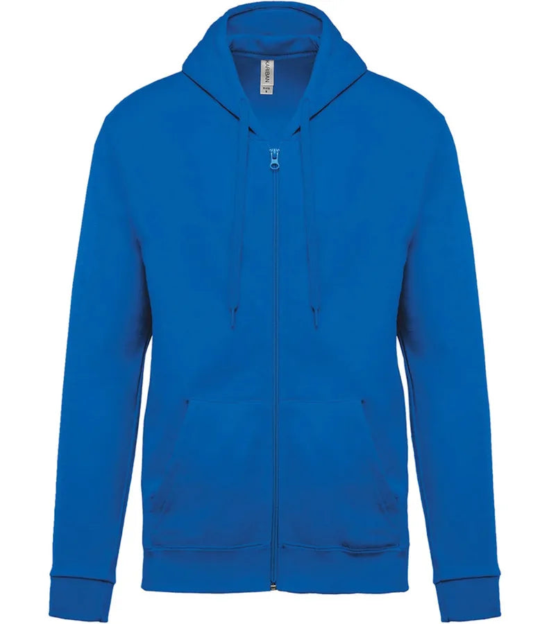 Full Zip Hooded Sweatshirt LightRoyalBlue