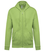 Full Zip Hooded Sweatshirt Lime