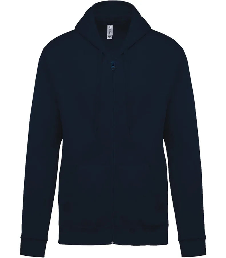 Full Zip Hooded Sweatshirt Navy