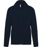 Full Zip Hooded Sweatshirt Navy