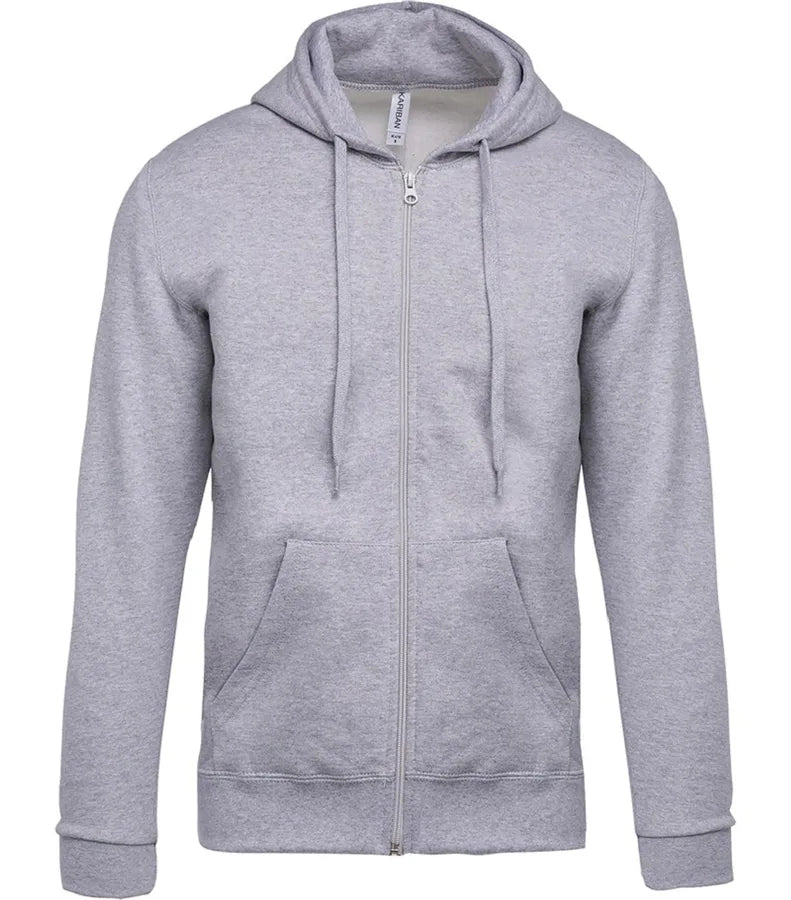 Full Zip Hooded Sweatshirt OxfordGrey