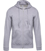 Full Zip Hooded Sweatshirt OxfordGrey