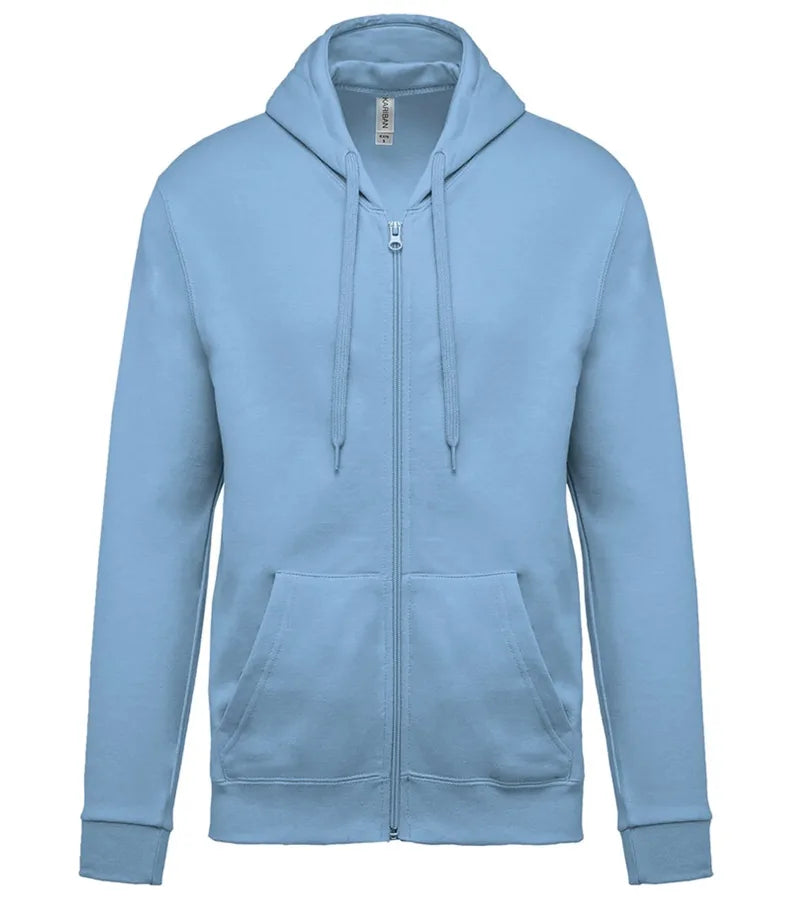 Full Zip Hooded Sweatshirt SkyBlue