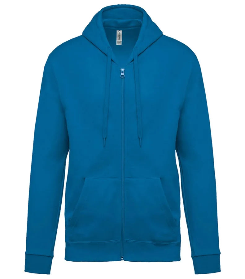 Full Zip Hooded Sweatshirt TropicalBlue