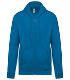 Full Zip Hooded Sweatshirt TropicalBlue