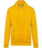 Full Zip Hooded Sweatshirt Yellow