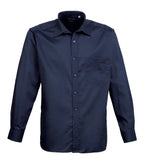 Long sleeve poplin shirt Navy