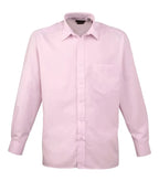 Long sleeve poplin shirt Pink