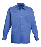 Long sleeve poplin shirt Royal