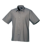 Short sleeve poplin shirt DarkGrey